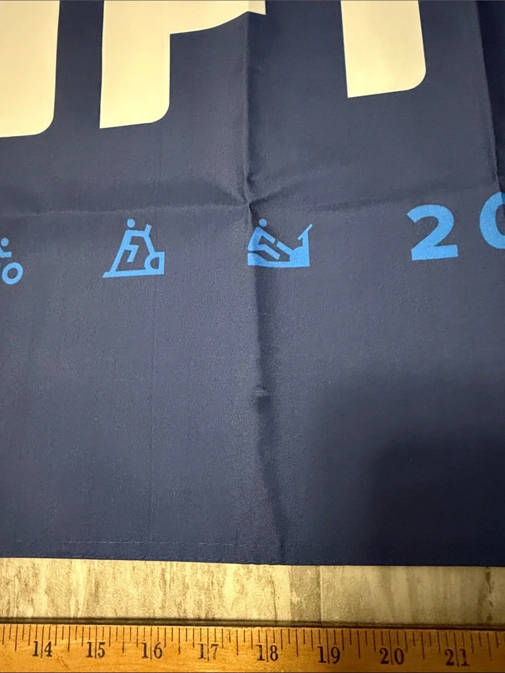 IFit Flag, Reward Yourself, 2022 Navy Blue Fitness Wall Flag - Branded Decor